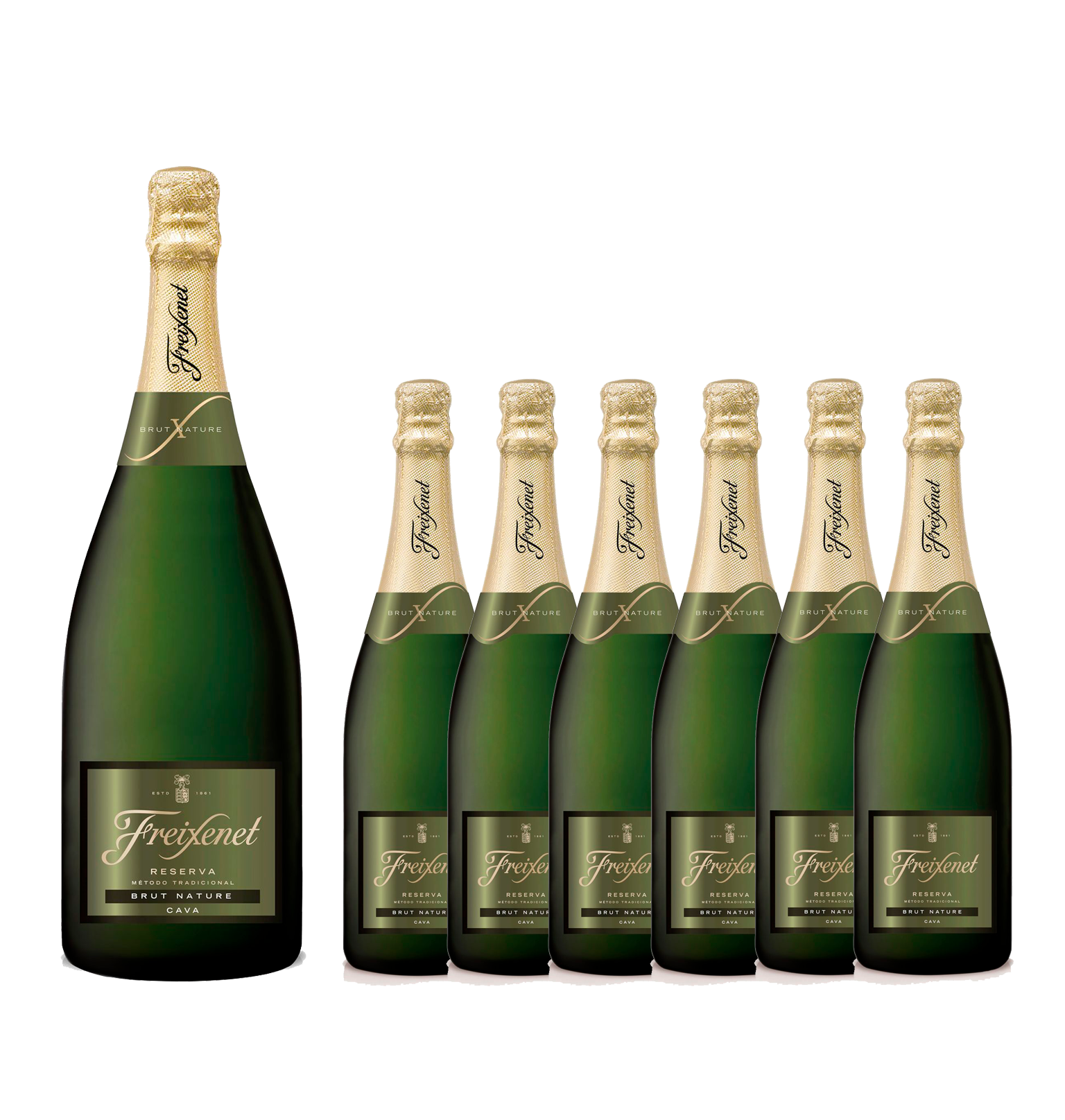 6 Freixenet Brut Nature Reserva + Magnum Gratis