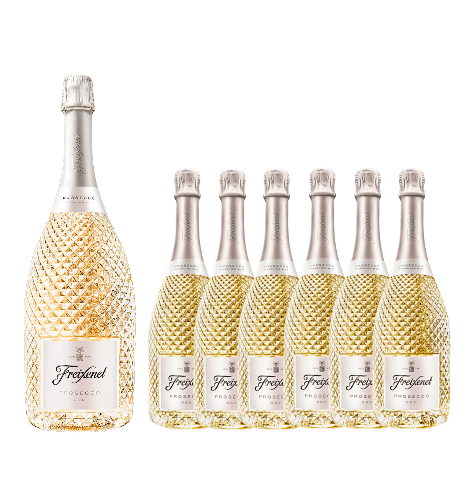 6 Freixenet Prosecco + Magnum Gratis